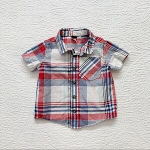 Tea Collection Boys Plaid Button Down Shirt‎